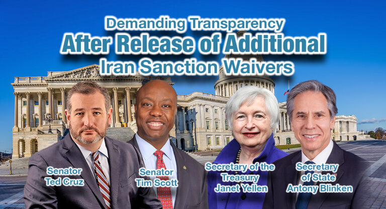 Sens. Cruz, Scott, Colleagues Demand Transparency from Biden Admin After Release of Additional Iran Sanction Waivers