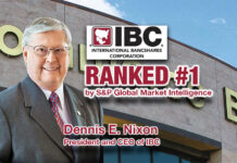 International Bancshares Corporation (IBC) ranked #1 by S&P Global Market Intelligence