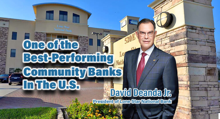 Lone Star National Bank Named One of the Best-Performing Community Banks in the U.S.