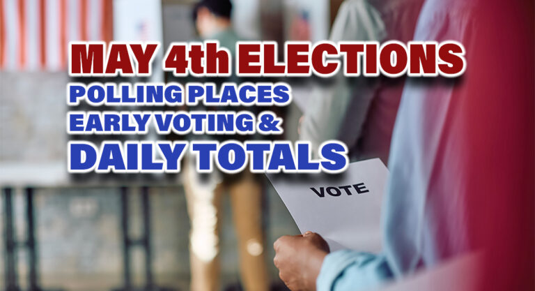 May 4th Elections: Polling Places and Daily Voting Totals, May 1
