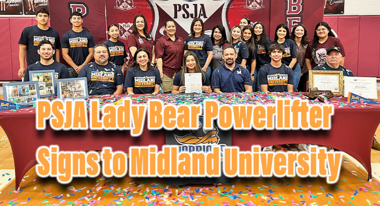 PSJA Early College HS Lady Bear Powerlifter signs to Midland University 