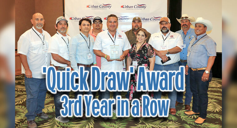 Hidalgo County Pct. 3 Receives “Quick Draw” Award for 3rd Consecutive Year