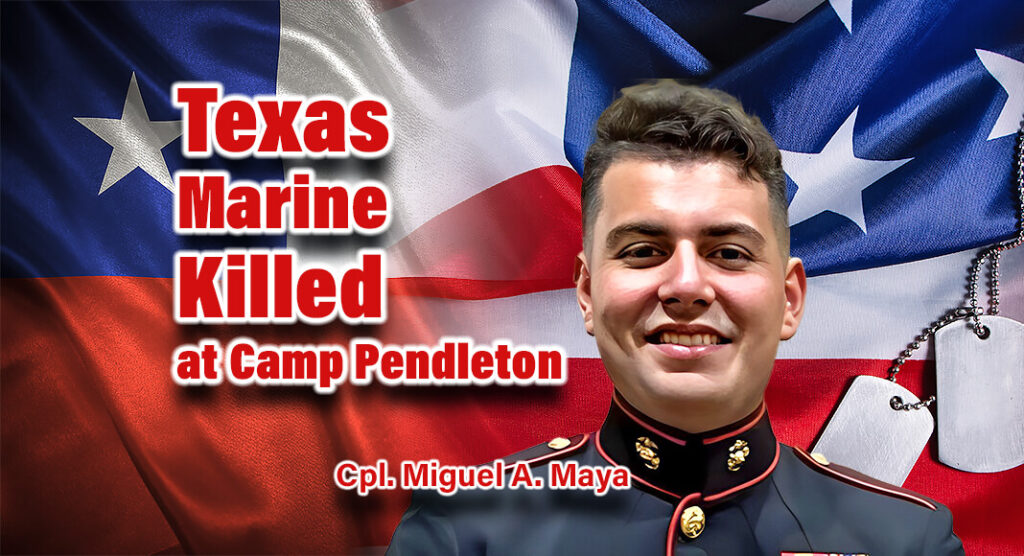 Marine Cpl. Miguel Maya, 23, was killed April 23, 2024, in an “aviation ground mishap” at Camp Pendleton, Calif., service officials said. (Photo: courtesy of U.S. Marine Corps)