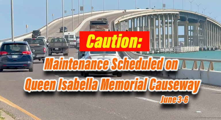 Maintenance on Queen Isabella Memorial Causeway COMPLETED EARLY