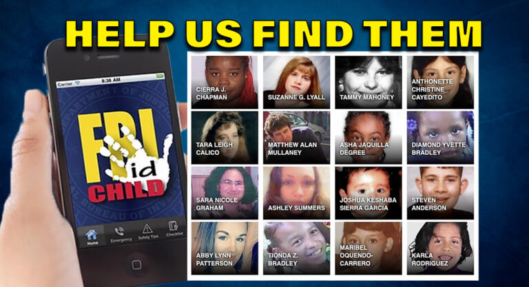 FBI Asks for Your Help Finding Missing Children