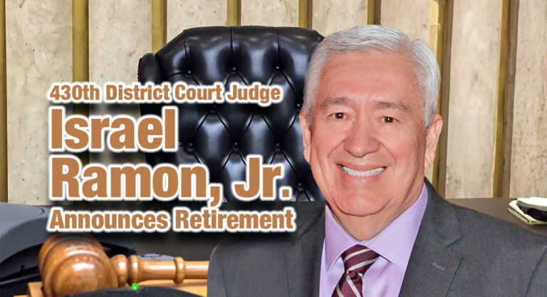430th District Court Judge Announces Retirement