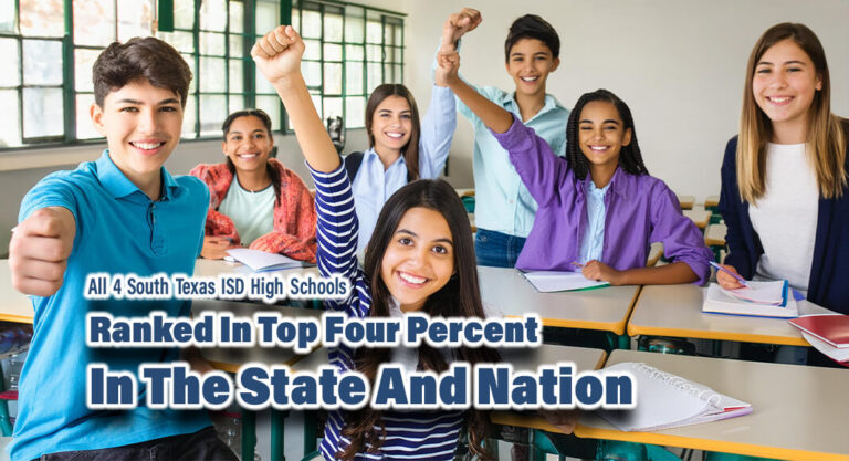 All 4 South Texas ISD High Schools Ranked In Top Four Percent In The State And Nation