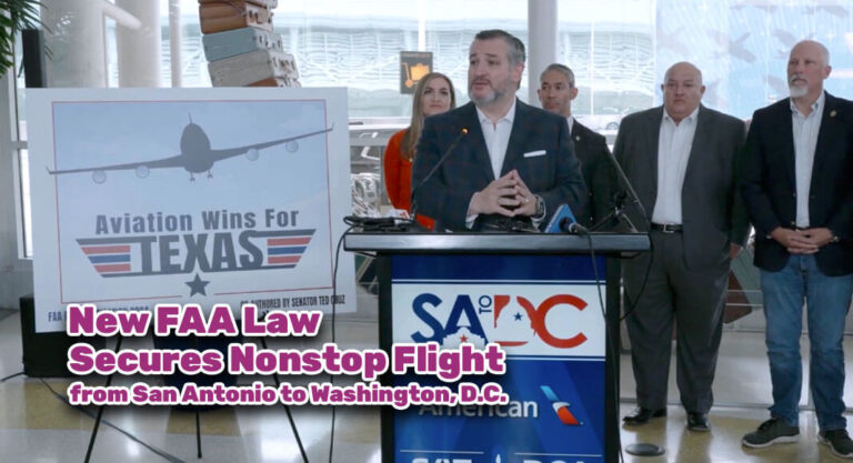New FAA Law Secures Nonstop Flight from San Antonio to Washington, D.C.