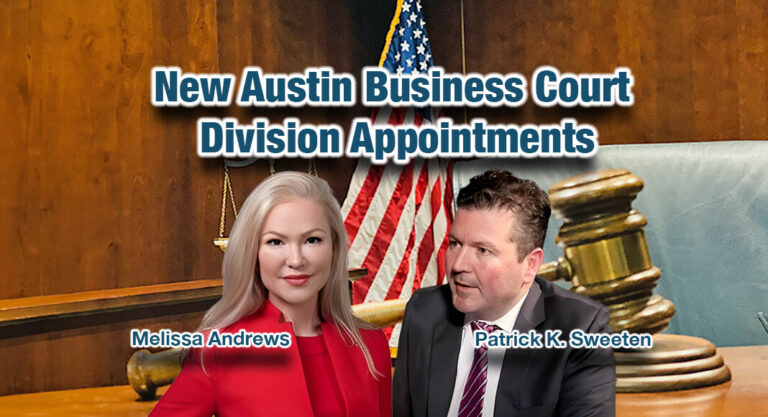 Governor Announces Appointments to New Austin Business Court Division