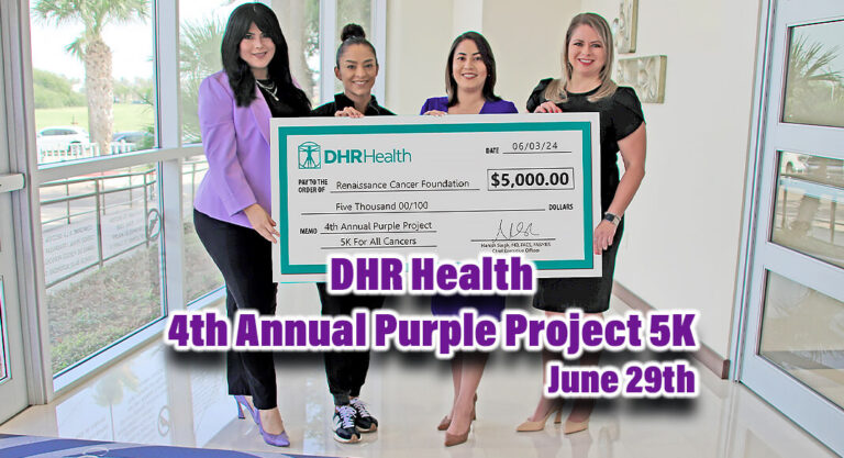 DHR Health to Host 4th Annual Purple Project 5K, June 29th
