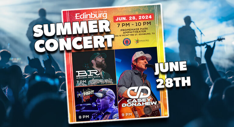 Casey Donahew Headlines Edinburg Summer Concert Series For Country Night, June 28th