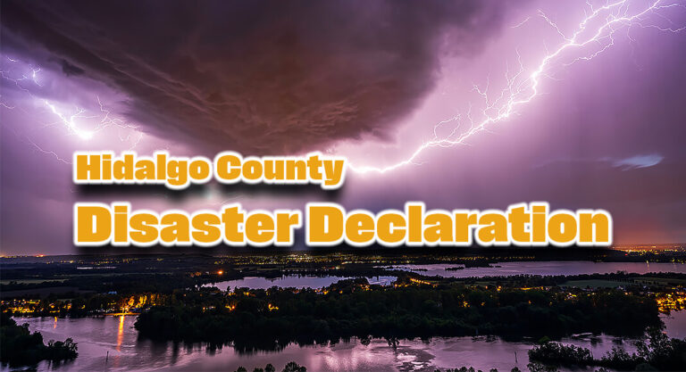 Hidalgo County Judge issues local state of disaster declaration in the wake of Tropical Storm Alberto 