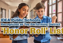 IDEA Public Schools Recognized as Top Performing District ‘Honor Roll’ List