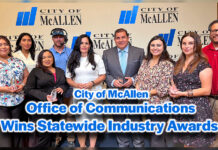 City of McAllen Office of Communications Wins at Statewide Industry Awards Ceremony