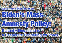Gov. Statement on President Biden’s Mass Amnesty Policy