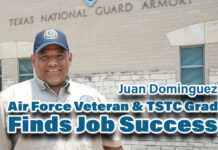 Air Force Veteran & TSTC Grad Finds Job Success with State Military Organization