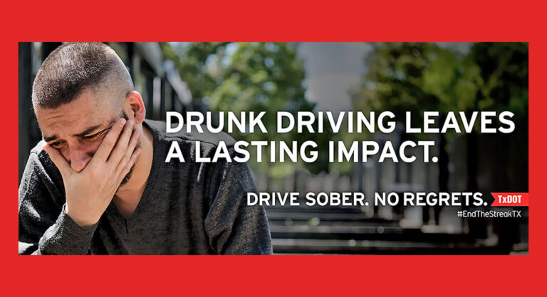Stepped Up Enforcement for TxDOT’s Drive Sober No Regrets Campaign