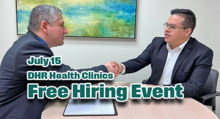 DHR Health Clinics to Host Free Hiring Event, July 15