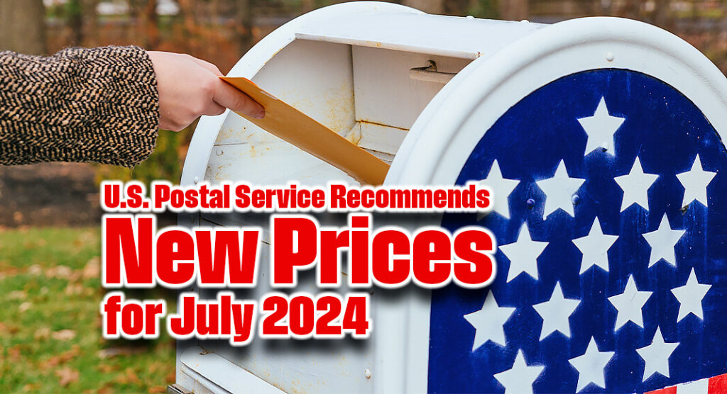 On July 9, 2024, the U. S. Postal Service filed notice with the Postal Regulatory Commission of mailing services price changes to take effect July 14, 2024. The new rates include a 5-cent increase in the price of a First-Class Mail Forever stamp from 68 to 73 cents. Image for illustration purposes