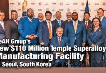 Gov. Announces SeAH Groupās New $110 Million Temple Superalloy Manufacturing Facility In Seoul, South Korea
