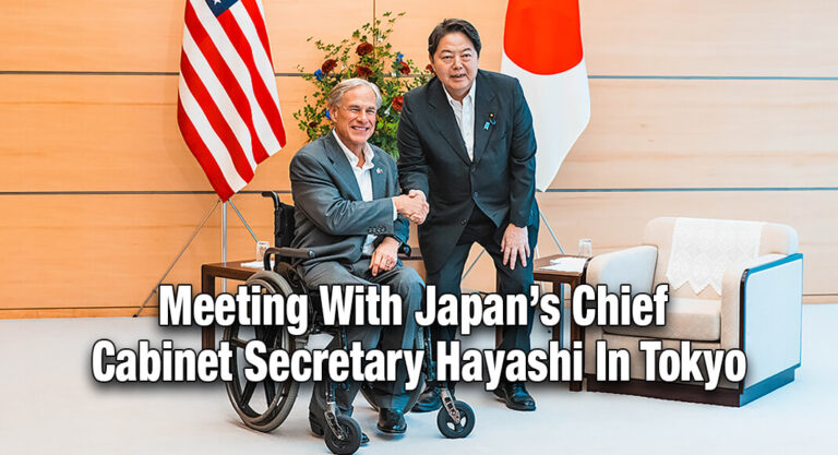 Governor Abbott Meets with Japan’s Chief Cabinet Secretary Hayashi In Tokyo
