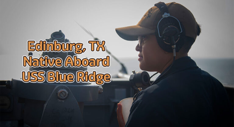 Edinburg native stands watch aboard USS Blue Ridge deployed in Singapore