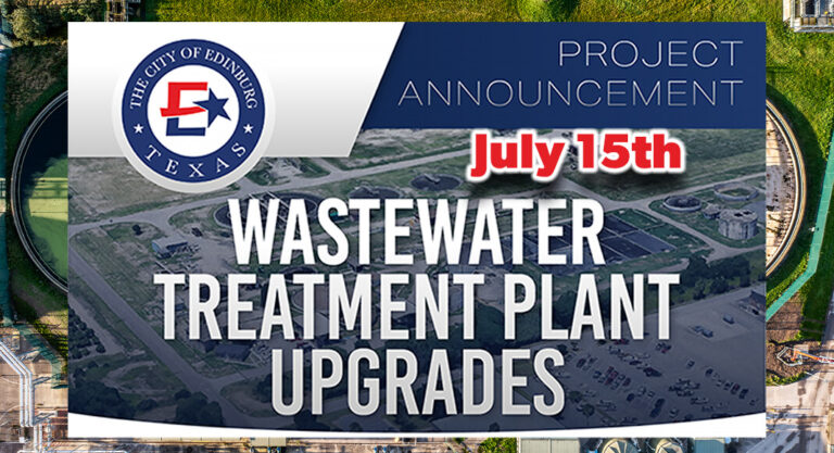 City of Edinburg Wastewater Treatment Plant to Undergo Facility Improvements