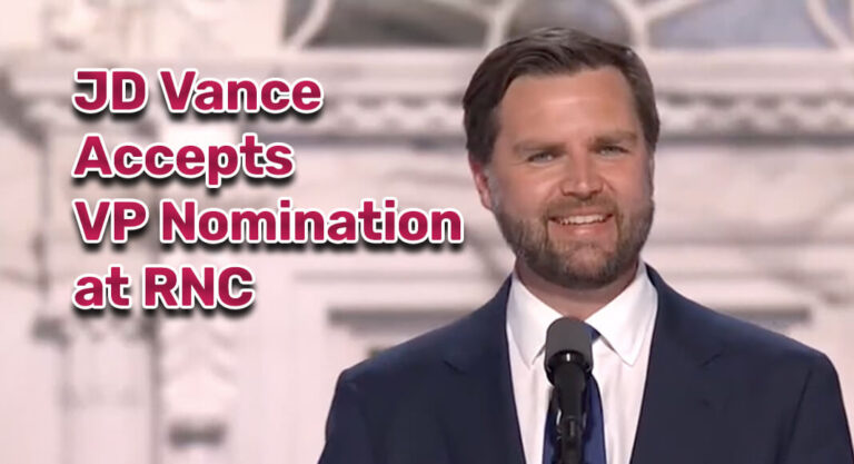 JD Vance Accepts VP Nomination at RNC with Stirring Speech
