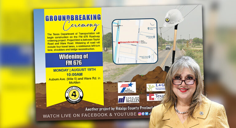 Reconstruction & Widening of FM 676 (Mile 5) Groundbreaking, August 19th