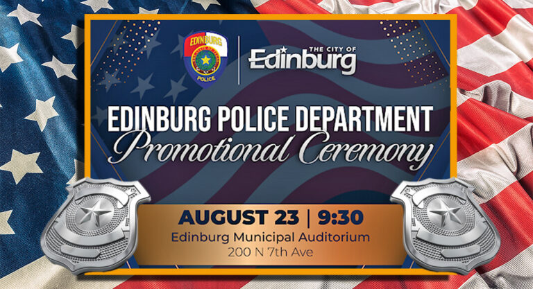 Edinburg Police Dept. Promotional & Recognition Ceremony, August 23rd