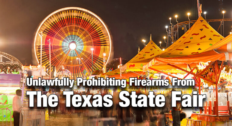 AG Paxton Sues the City of Dallas for Unlawfully Prohibiting Firearms from the Texas State Fair