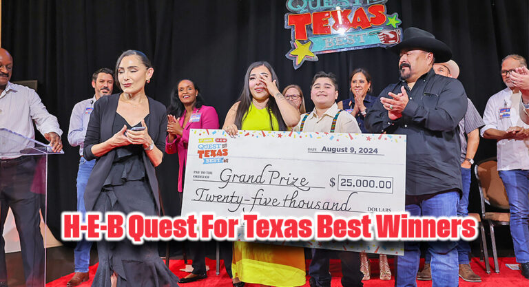 H-E-B Quest For Texas Best Winners 