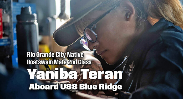Rio Grande City Native Stands Watch in the Pilot House Aboard USS Blue Ridge