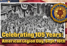 Celebrating 105 Years: American Legion Day, SEPTEMBER 16th