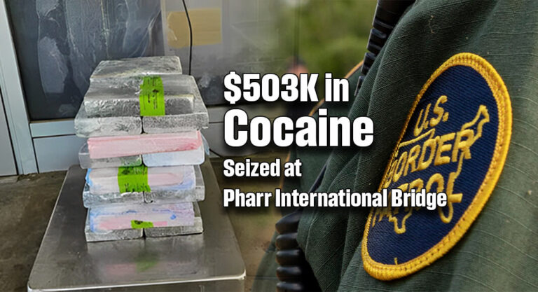 CBP Officers Seize $503K in Cocaine at Pharr International Bridge