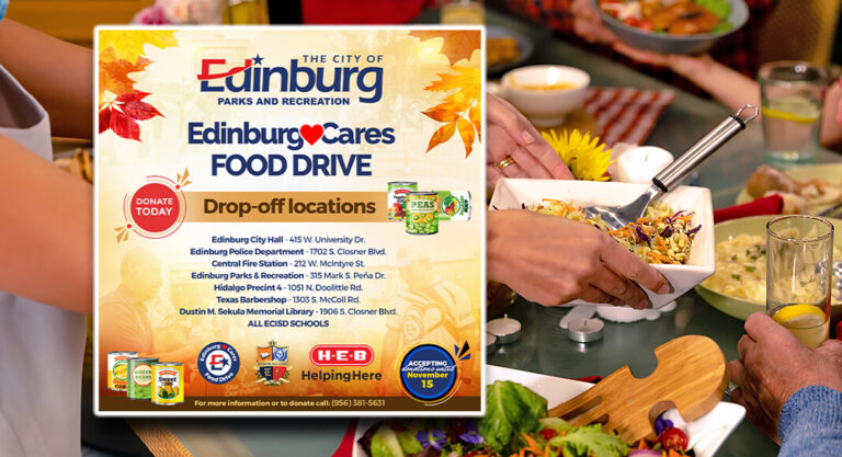 City of Edinburg to Host Edinburg Cares Food Drive