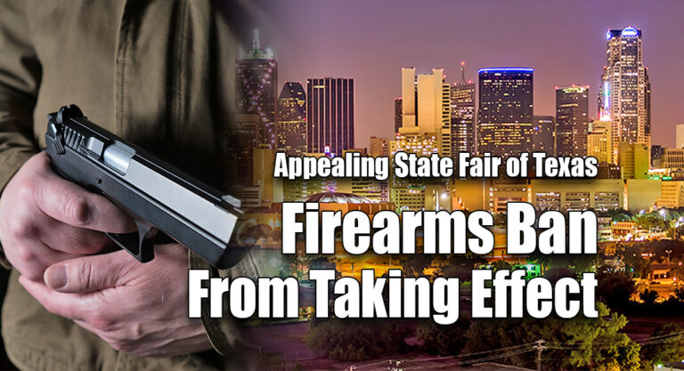 AG Paxton Files Appeal to Prevent Unlawful State Fair of Texas Firearms Ban From Taking Effect