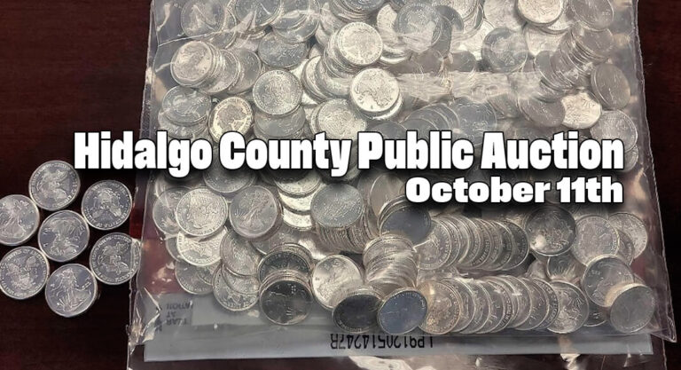 Hidalgo County Public Auction of General Merchandise, Jewelry, & Silver, Oct. 11th