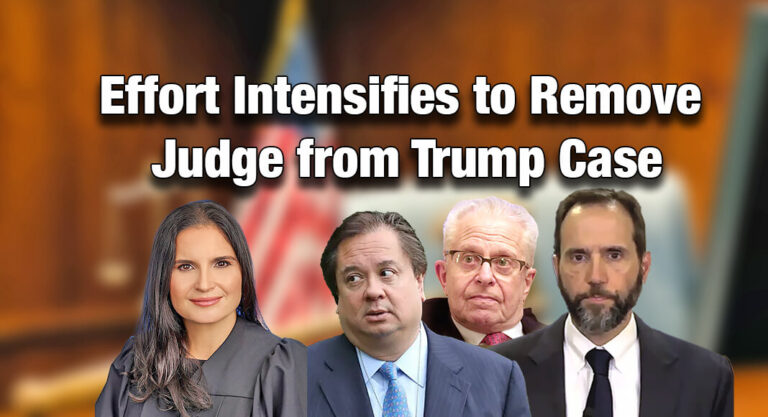 Legal Powerhouses Laurence Tribe & George Conway Intensify Effort to Remove Judge from Trump Case