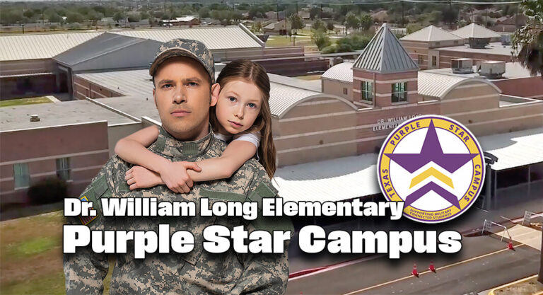 Dr. William Long Elementary Earns Purple Star Campus Designation for 2024-2025 School Year 