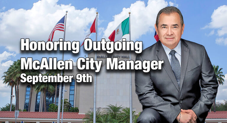 Farewell Ceremony Honoring Outgoing McAllen City Manager, Sept. 9th