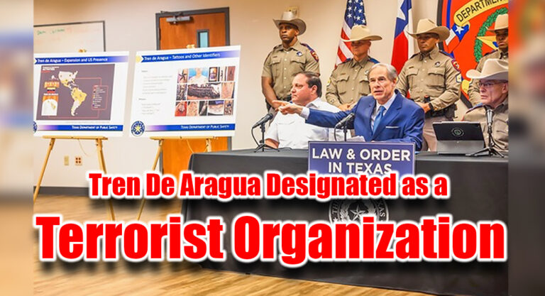 Governor Abbott Designates Tren De Aragua as Terrorist Organization