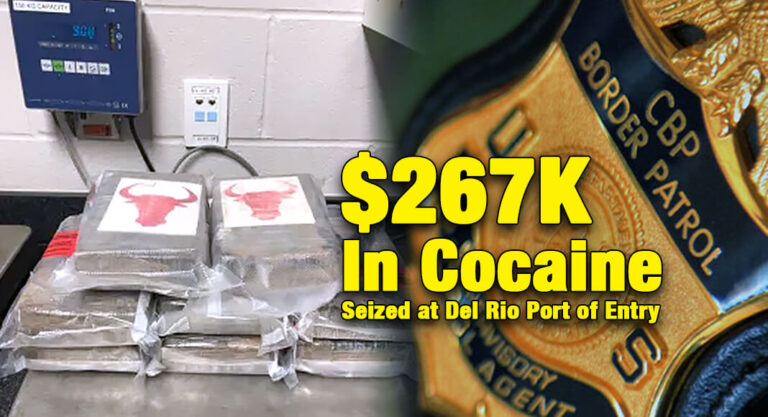 CBP Officers Seize Over $267K in Cocaine at Del Rio Port of Entry