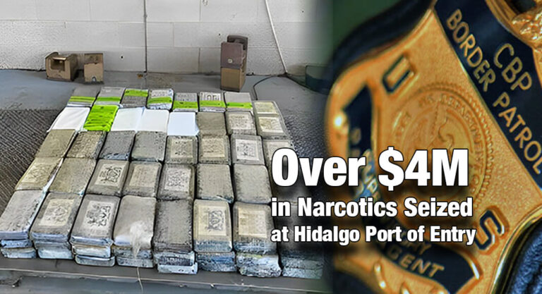 CBP Officers Seize Over $4M in Narcotics at Hidalgo Port of Entry