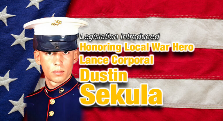 Rep. Monica De La Cruz Introduces Legislation to Honor Local War Hero, Lance Corporal Dustin Sekula