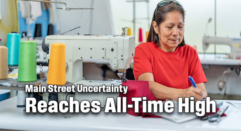 NEW NFIB SURVEY: Main Street Uncertainty Reaches All-Time High