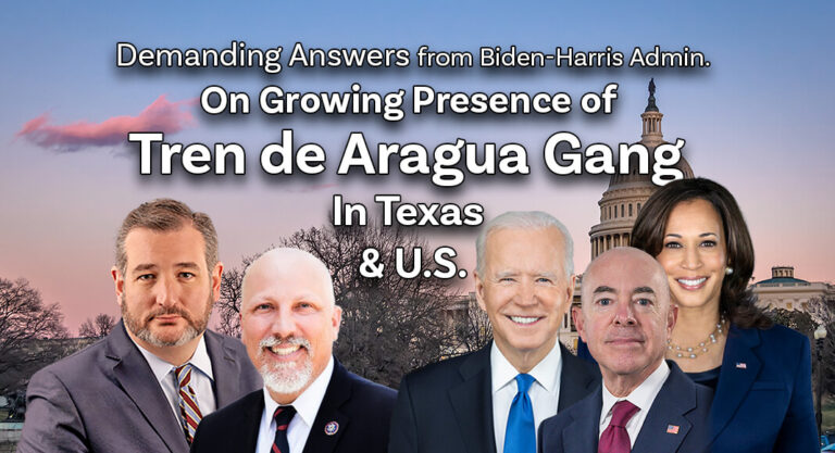 Demanding Answers from Biden-Harris Admin. on Growing Presence of Tren de Aragua Gang in Texas & U.S.
