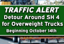 TRAFFIC ALERT- Detour Around SH 4 for Overweight Trucks