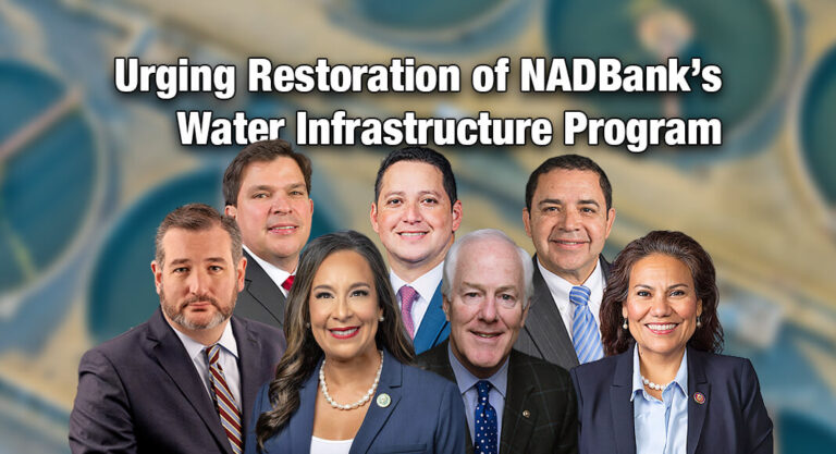 Urging Restoration of NADBank’s Water Infrastructure Program