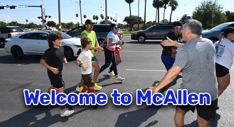 McAllen Mayor Javier Villalobos Welcomes Det. Benjamin Garcia and His 800-Mile Commemorative Run